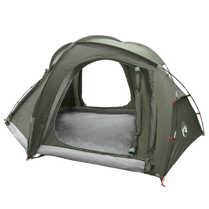 Trekkingtent met regenhoes waterdicht 3-persoons Legergroen
