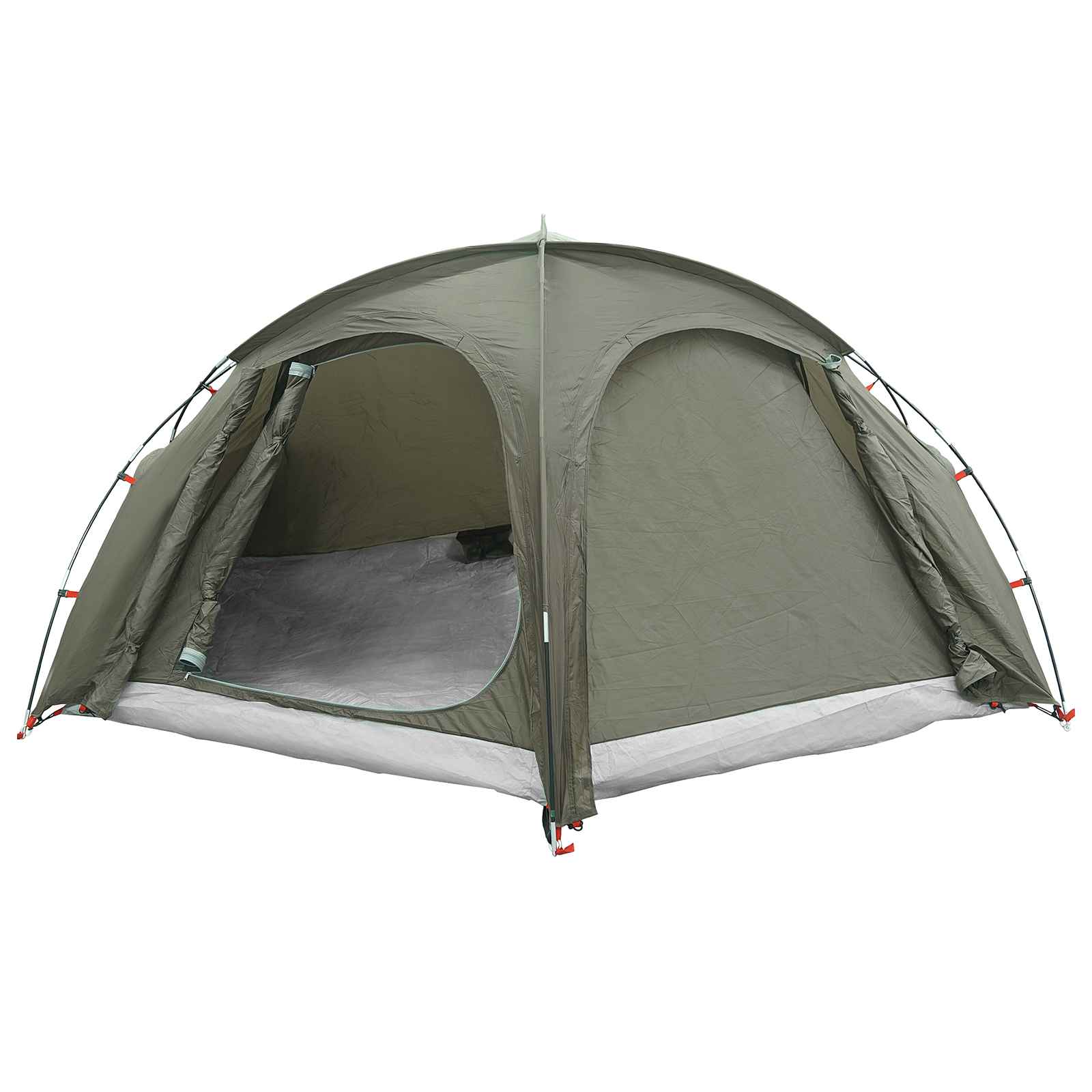 Trekkingtent met regenhoes waterdicht 3-persoons Legergroen