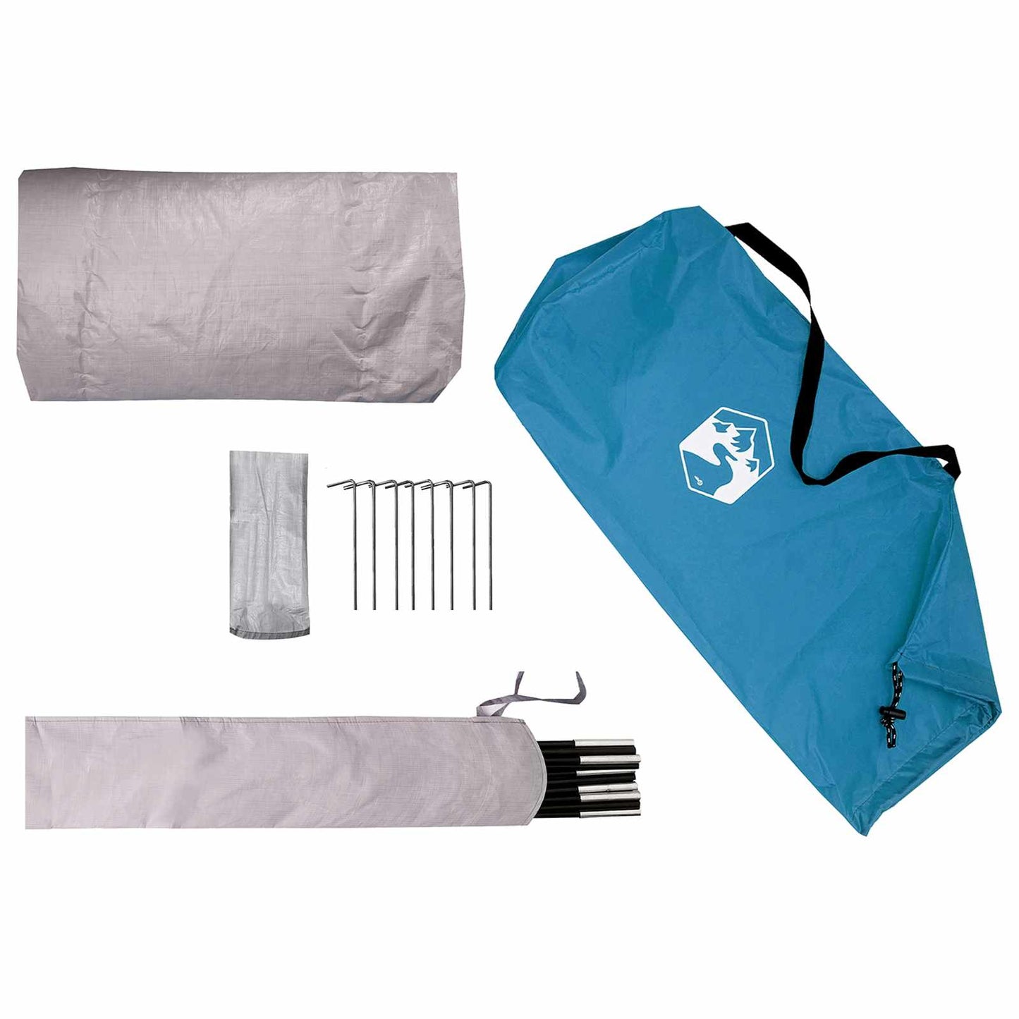Hiking Tent Waterdicht 2-persoons Blauw