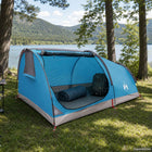 Hiking Tent Waterdicht 2-persoons Blauw