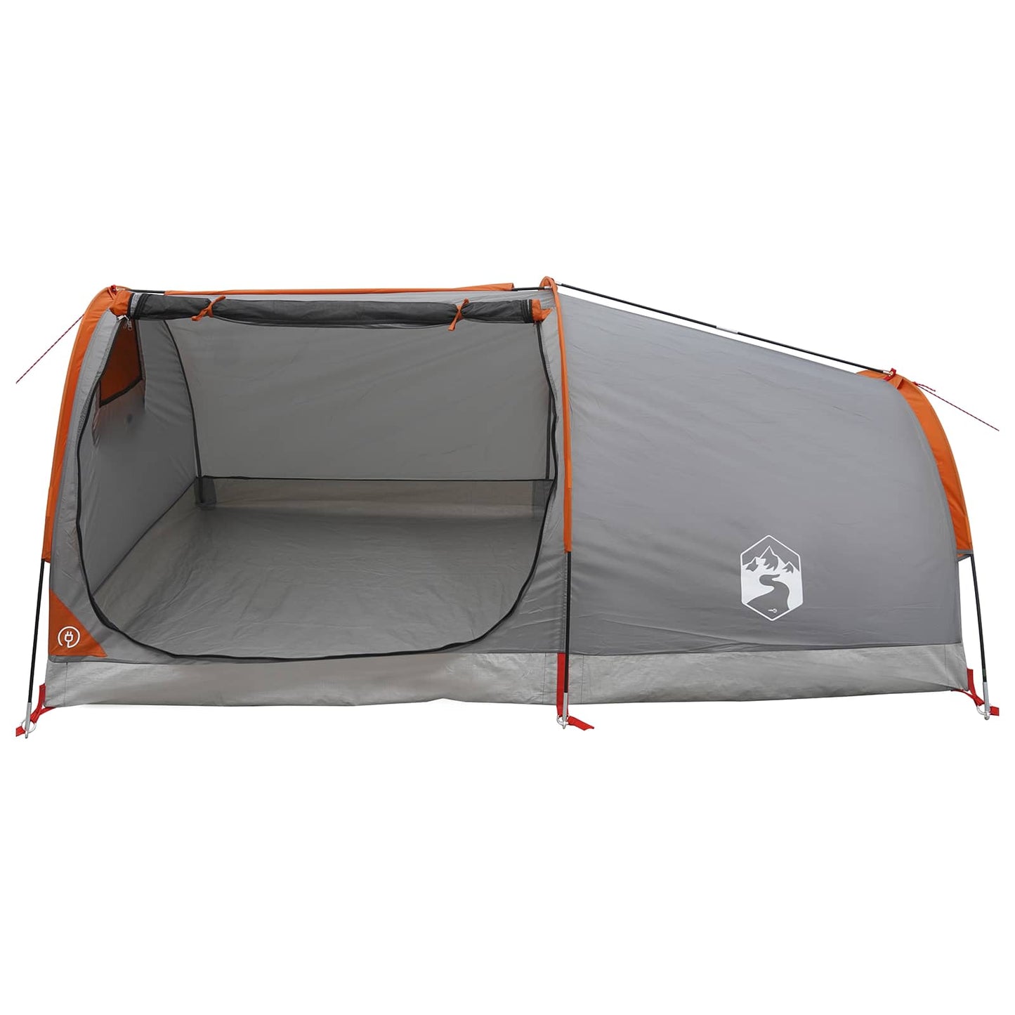 Hiking Tent Waterdicht 2-persoons Grijs en Oranje