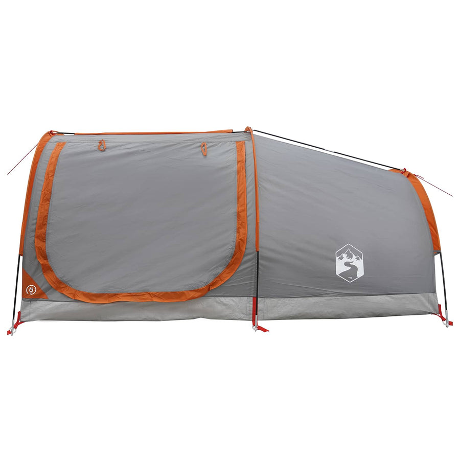 Hiking Tent Waterdicht 2-persoons Grijs en Oranje