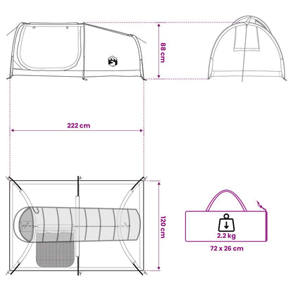 Hiking Tent Waterdicht 1-persoons 1-Persoons Groen