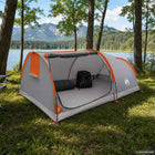 Hiking Tent Waterdicht 1-persoons Grijs en Oranje