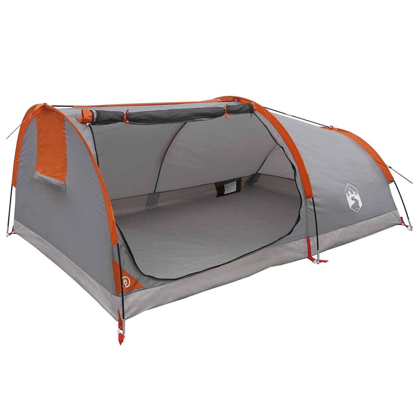 Hiking Tent Waterdicht 1-persoons Grijs en Oranje
