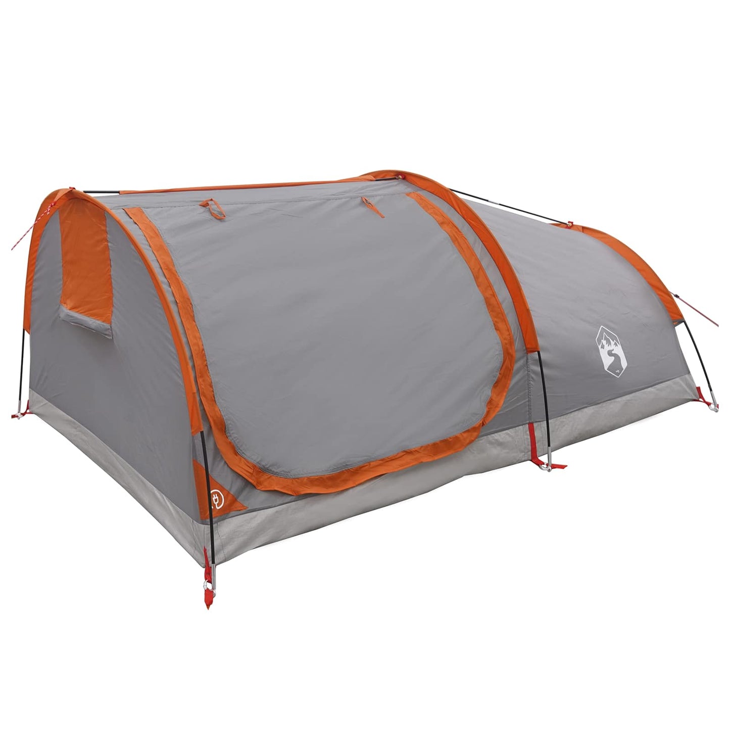 Hiking Tent Waterdicht 1-persoons Grijs en Oranje