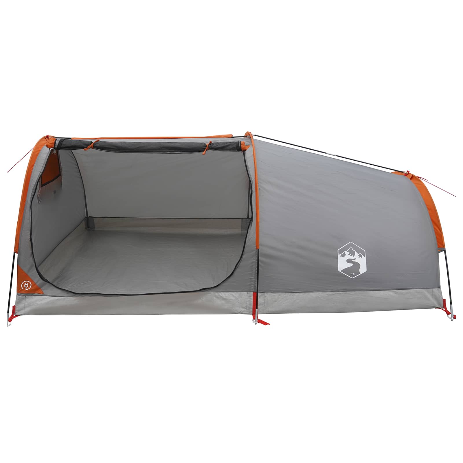 Hiking Tent Waterdicht 1-persoons Grijs en Oranje