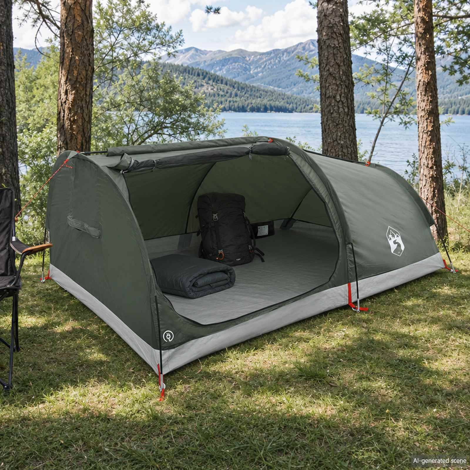 Hiking Tent Waterdicht 1-persoons Legergroen