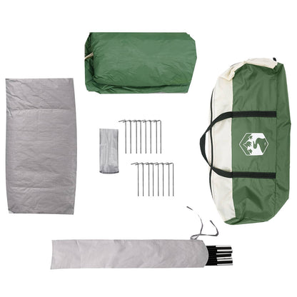 Tunnel Tent met Waterdichte Regenhoes 10-persoons Groen