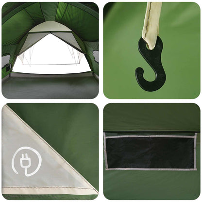 Tunnel Tent met Waterdichte Regenhoes 10-persoons Groen