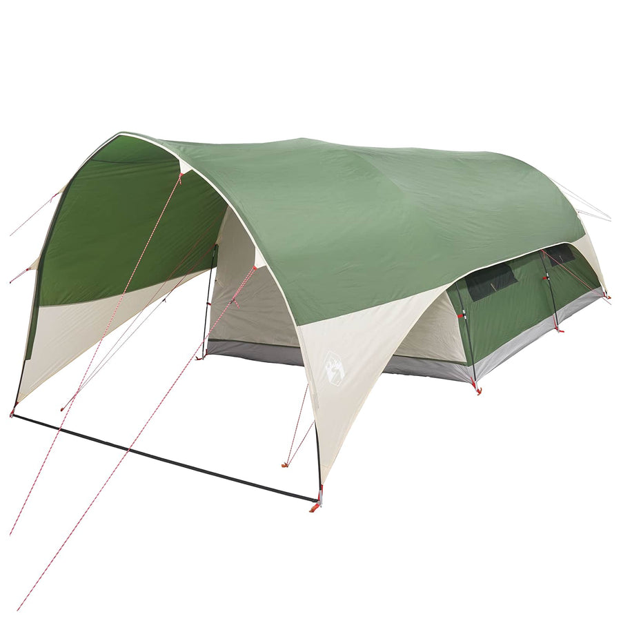 Tunnel Tent met Waterdichte Regenhoes 10-persoons Groen