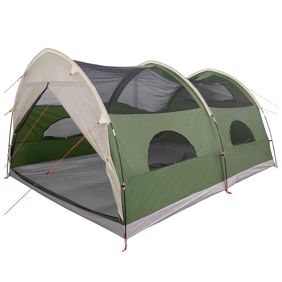 Tunnel Tent met Waterdichte Regenhoes 10-persoons Groen