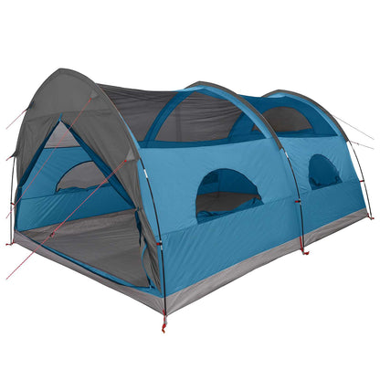 Tunnel Tent met Waterdichte Regenhoes 10-persoons Blauw