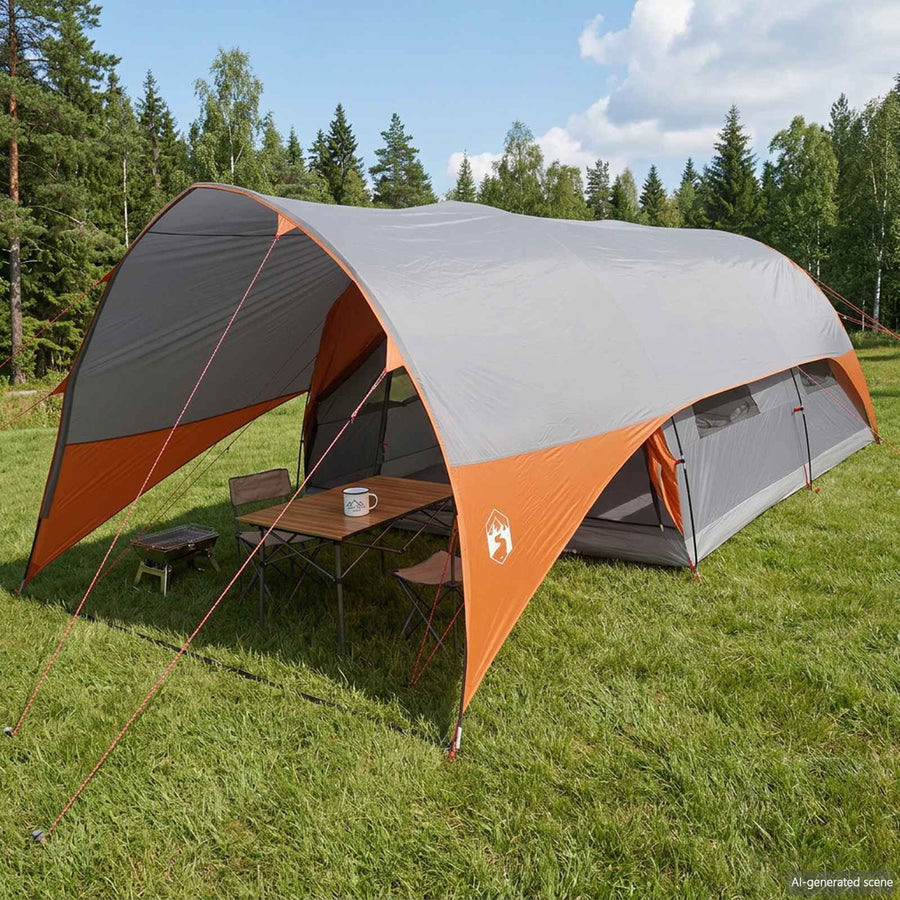 Tunnel Tent met Waterdichte Regenhoes 10-persoons