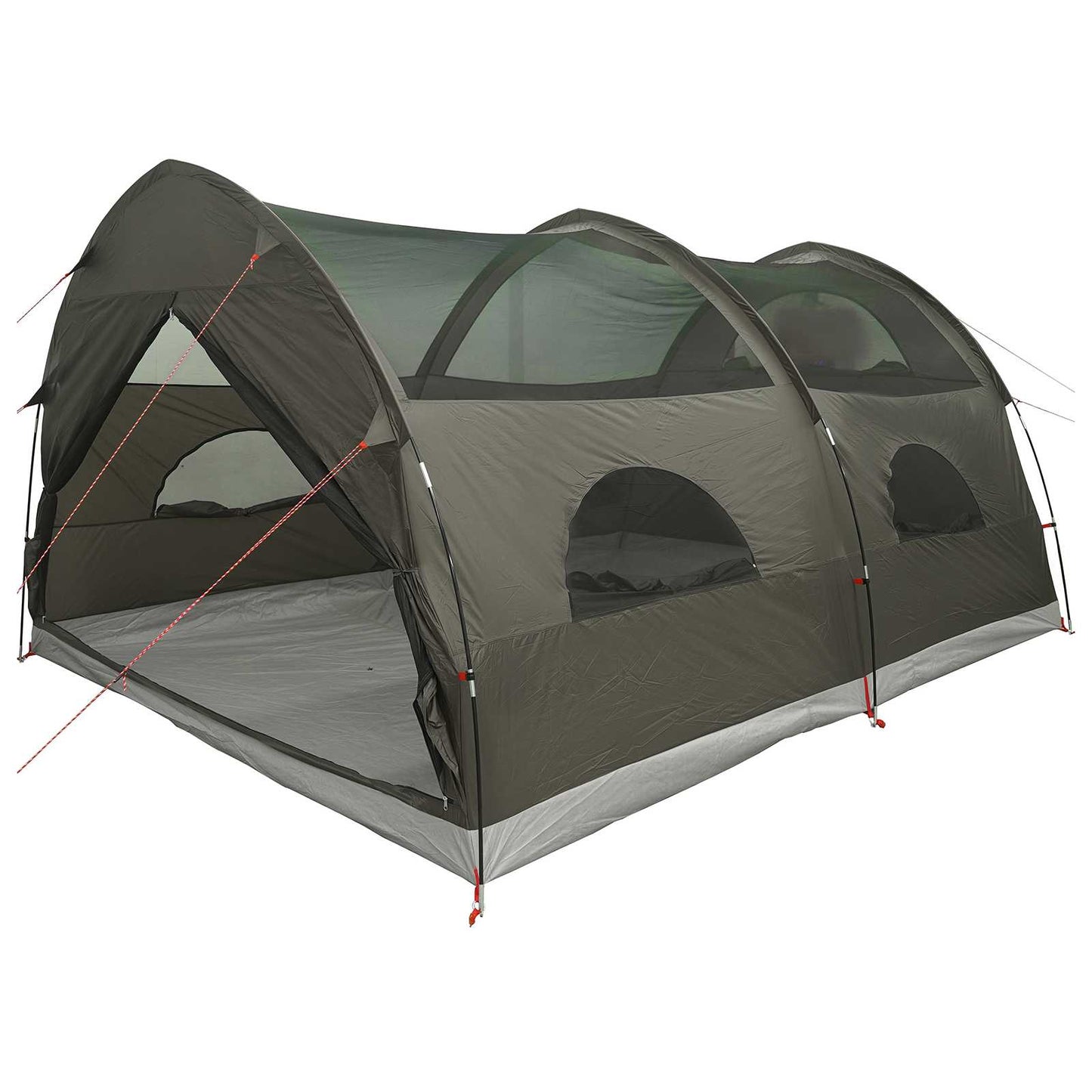 Tunnel Tent met Waterdichte Regenhoes 10-persoons Legergroen
