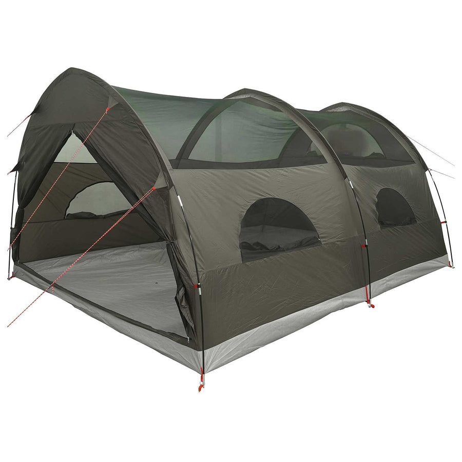 Tunnel Tent met Waterdichte Regenhoes 10-persoons Legergroen