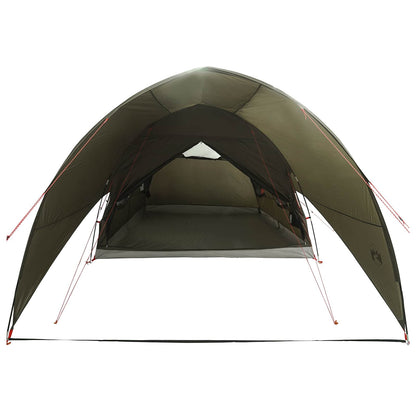 Tunnel Tent met Waterdichte Regenhoes 10-persoons Legergroen