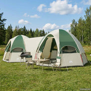 Gezinstent 14-persoons groen 718x328x218 cm