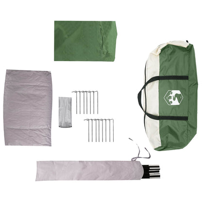 Trekkingtent met waterdichte regenfly 10-persoons Groen