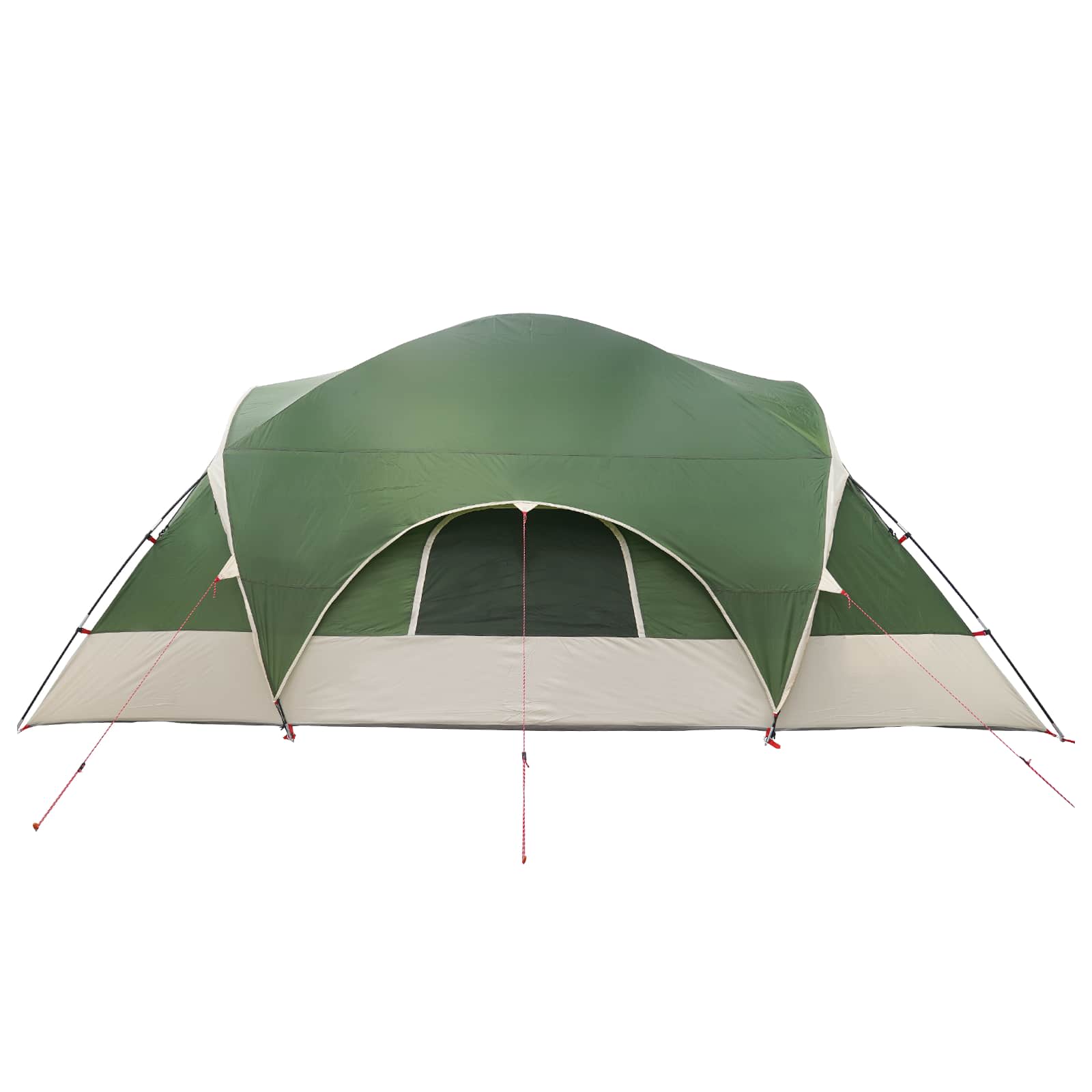 Trekkingtent met waterdichte regenfly 10-persoons Groen