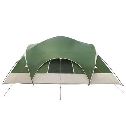 Trekkingtent met waterdichte regenfly 10-persoons Groen