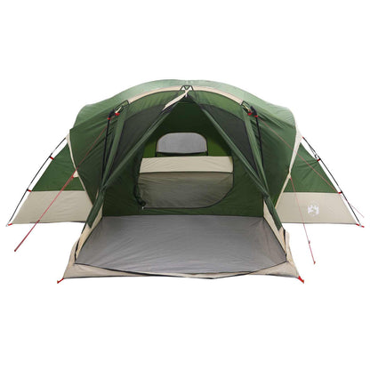 Trekkingtent met waterdichte regenfly 10-persoons Groen