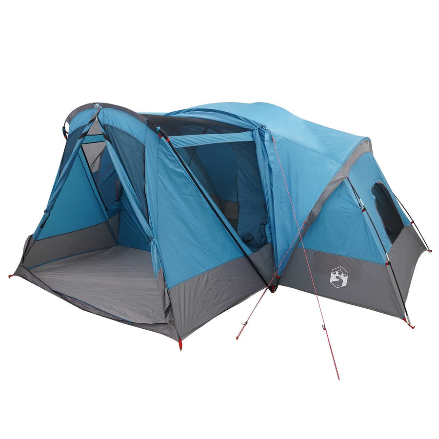 Trekkingtent met waterdichte regenfly 10-persoons Blauw