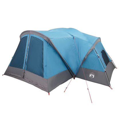 Trekkingtent met waterdichte regenfly 10-persoons Blauw