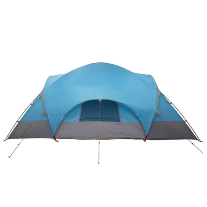 Trekkingtent met waterdichte regenfly 10-persoons Blauw