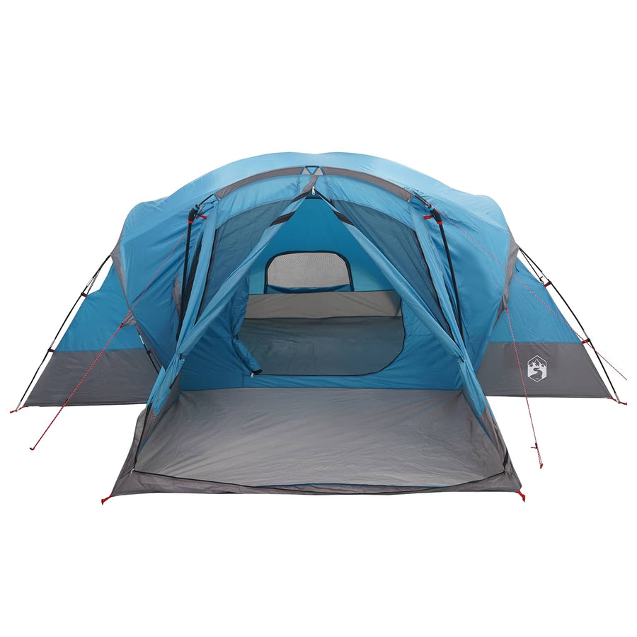 Trekkingtent met waterdichte regenfly 10-persoons Blauw