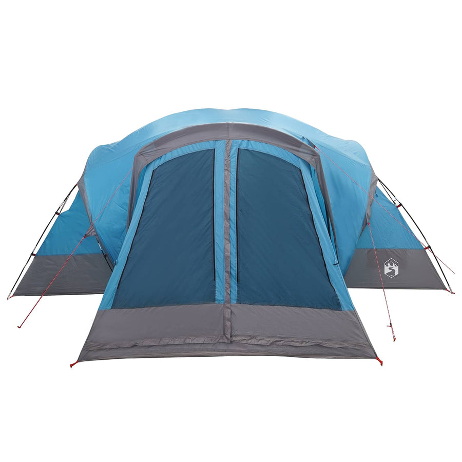 Trekkingtent met waterdichte regenfly 10-persoons Blauw