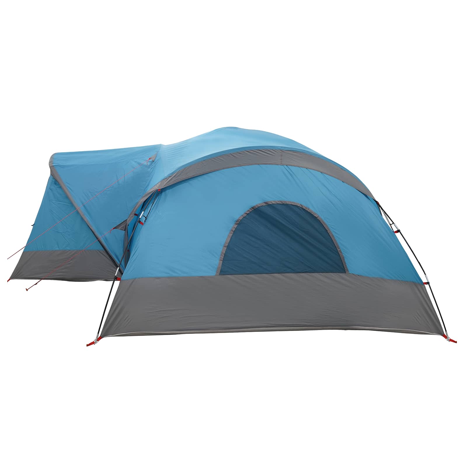 Trekkingtent met waterdichte regenfly 10-persoons Blauw