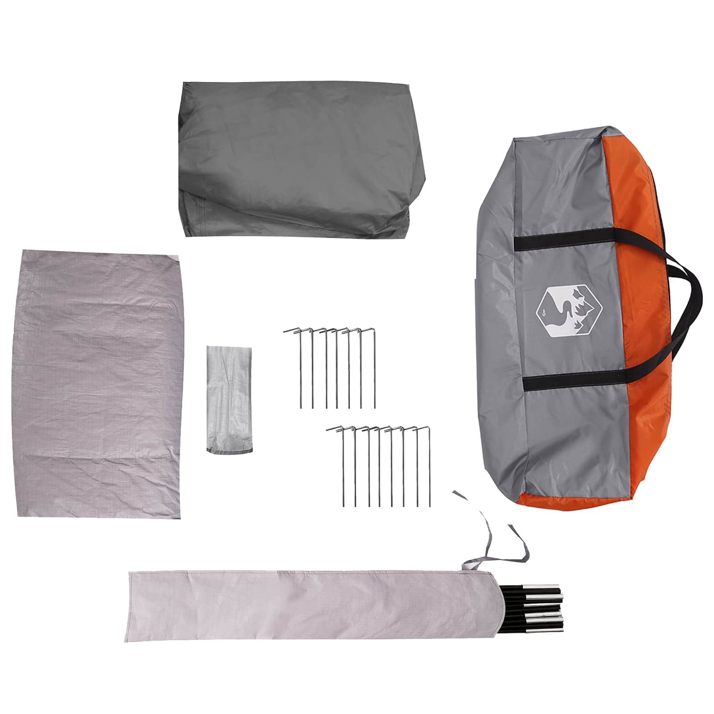 Trekkingtent met waterdichte regenfly 10-persoons