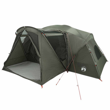 Trekkingtent met waterdichte regenfly 10-persoons Legergroen