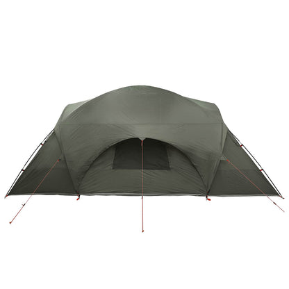 Trekkingtent met waterdichte regenfly 10-persoons Legergroen
