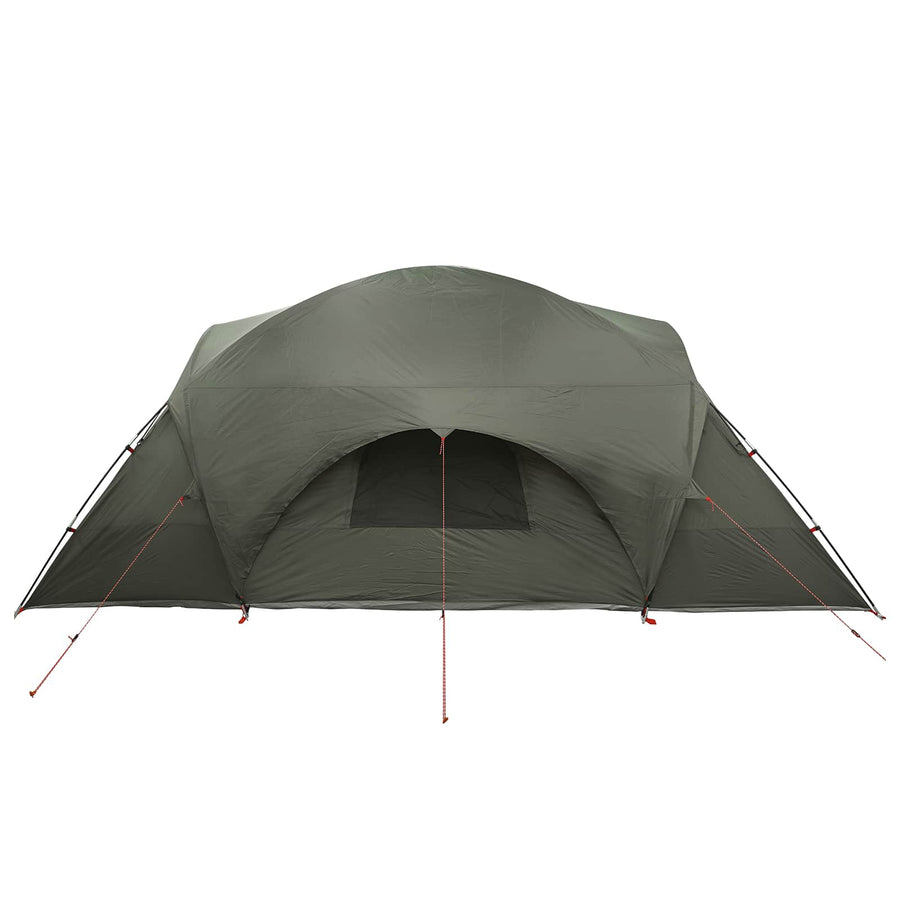 Trekkingtent met waterdichte regenfly 10-persoons Legergroen