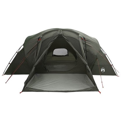 Trekkingtent met waterdichte regenfly 10-persoons Legergroen
