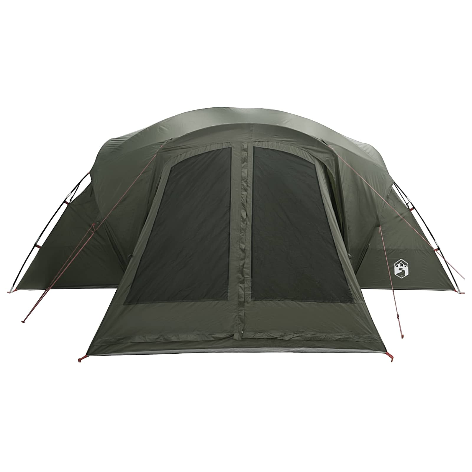 Trekkingtent met waterdichte regenfly 10-persoons Legergroen