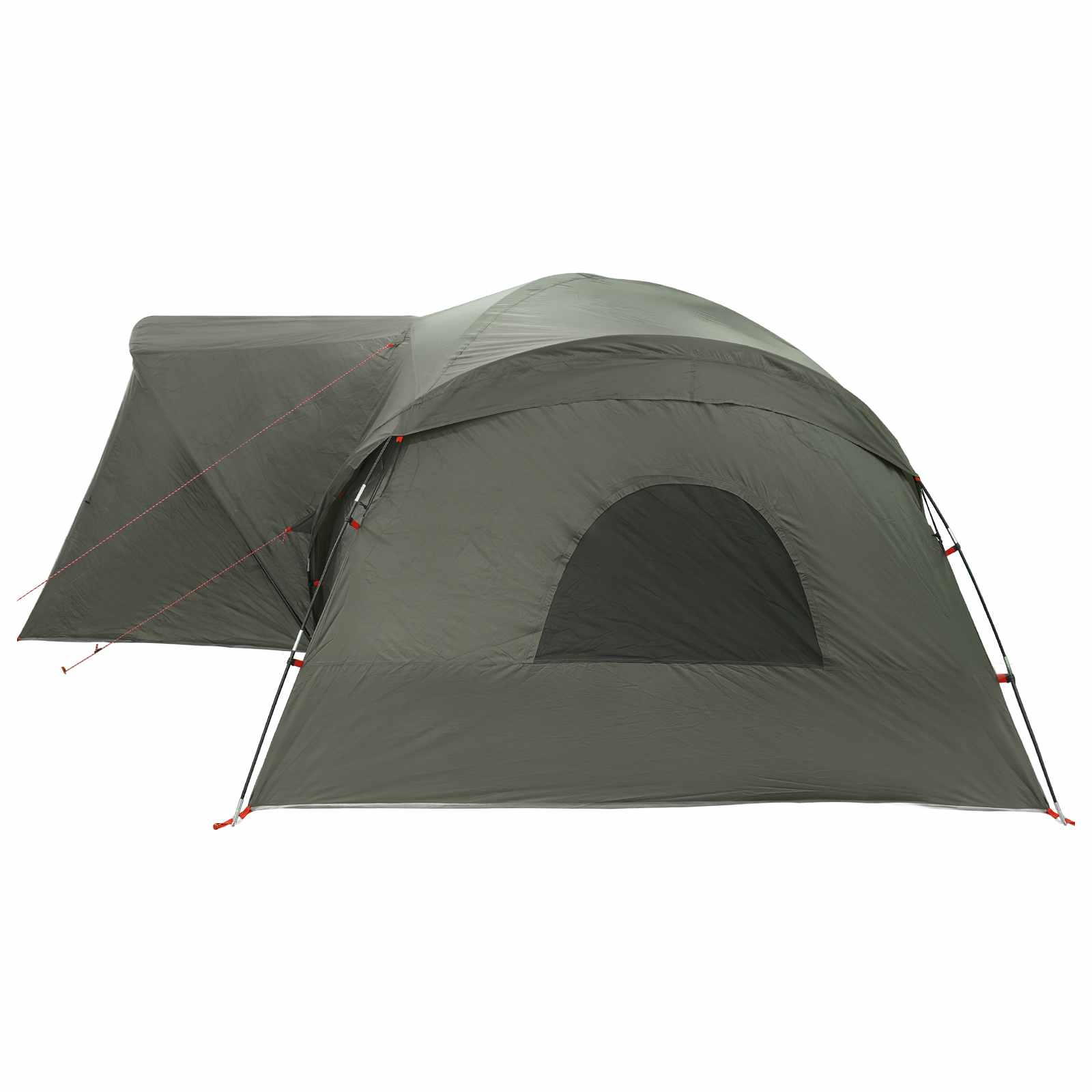 Trekkingtent met waterdichte regenfly 10-persoons Legergroen