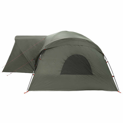 Trekkingtent met waterdichte regenfly 10-persoons Legergroen