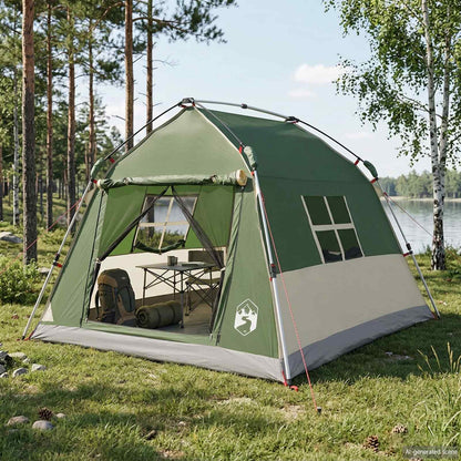 Instant Tent Water-resistant 2-persoons Groen