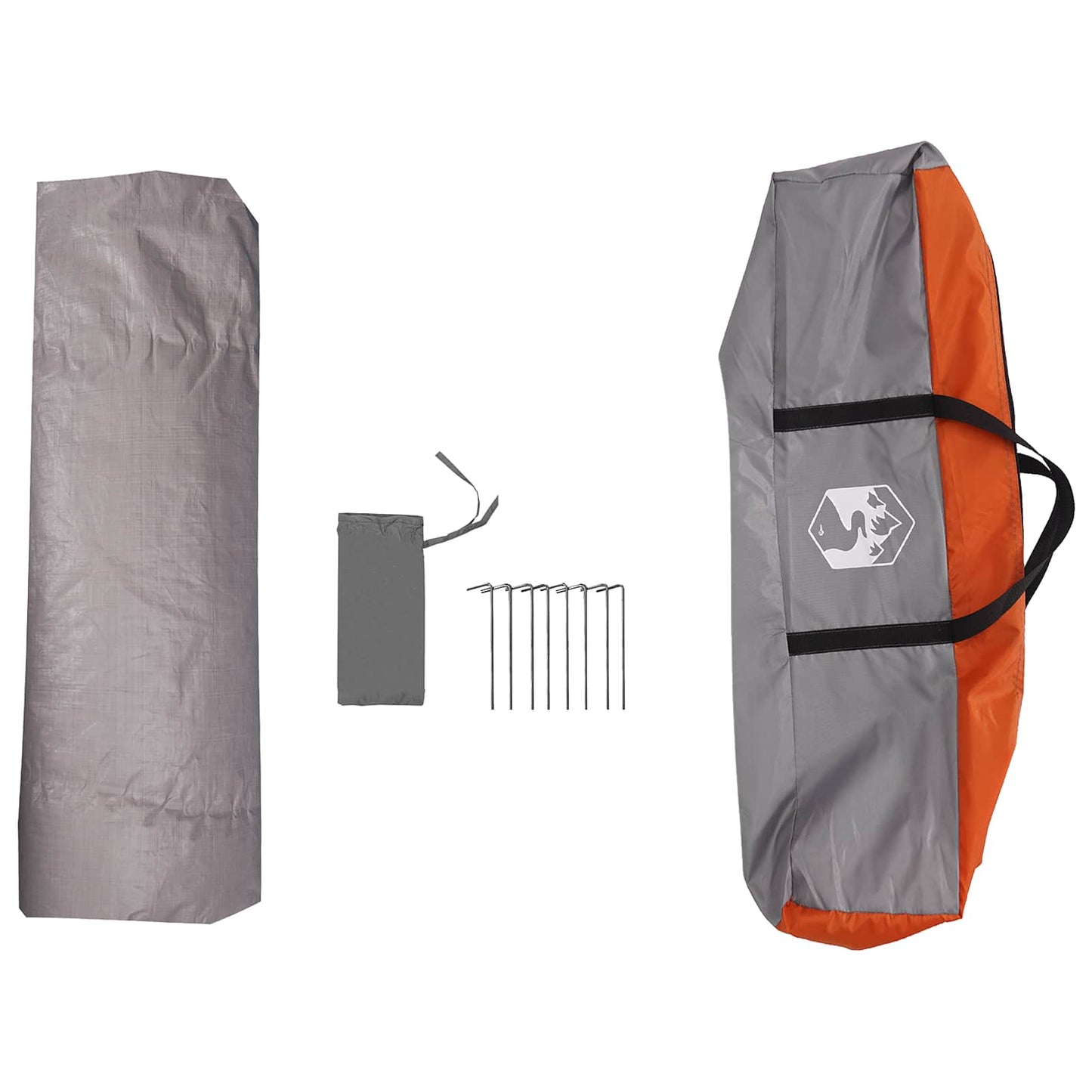 Instant Tent Water-resistant 2-persoons Grijs en Oranje