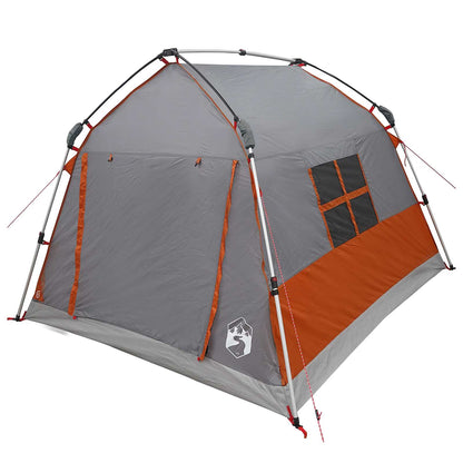Instant Tent Water-resistant 2-persoons Grijs en Oranje
