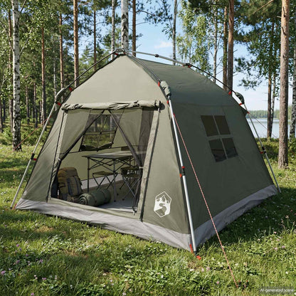 Instant Tent Water-resistant 2-persoons Legergroen