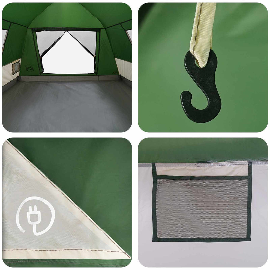 Instant Tent Water-resistant 3-persoons 3-persoons Groen