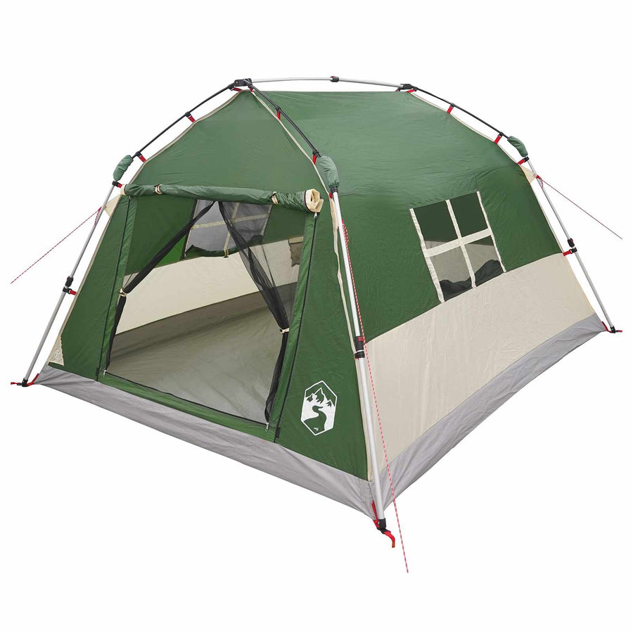 Instant Tent Water-resistant 3-persoons 3-persoons Groen