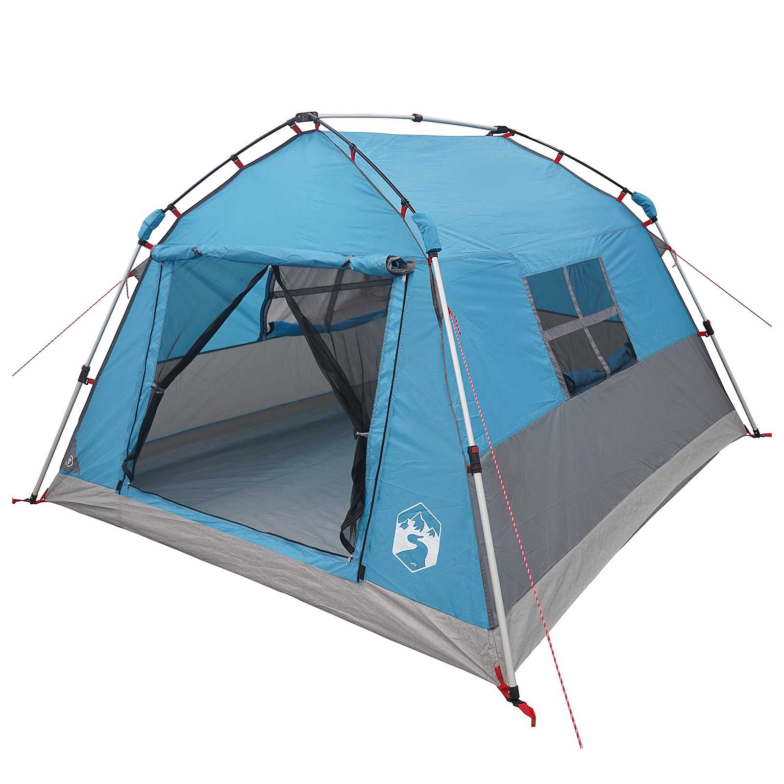 Instant Tent Water-resistant 3-persoons Blauw
