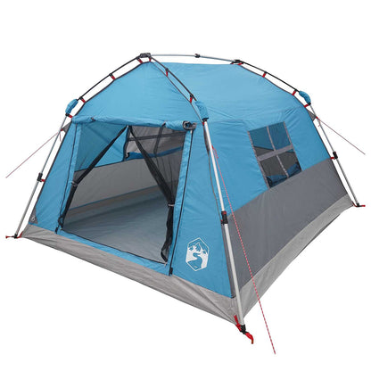 Instant Tent Water-resistant 3-persoons Blauw