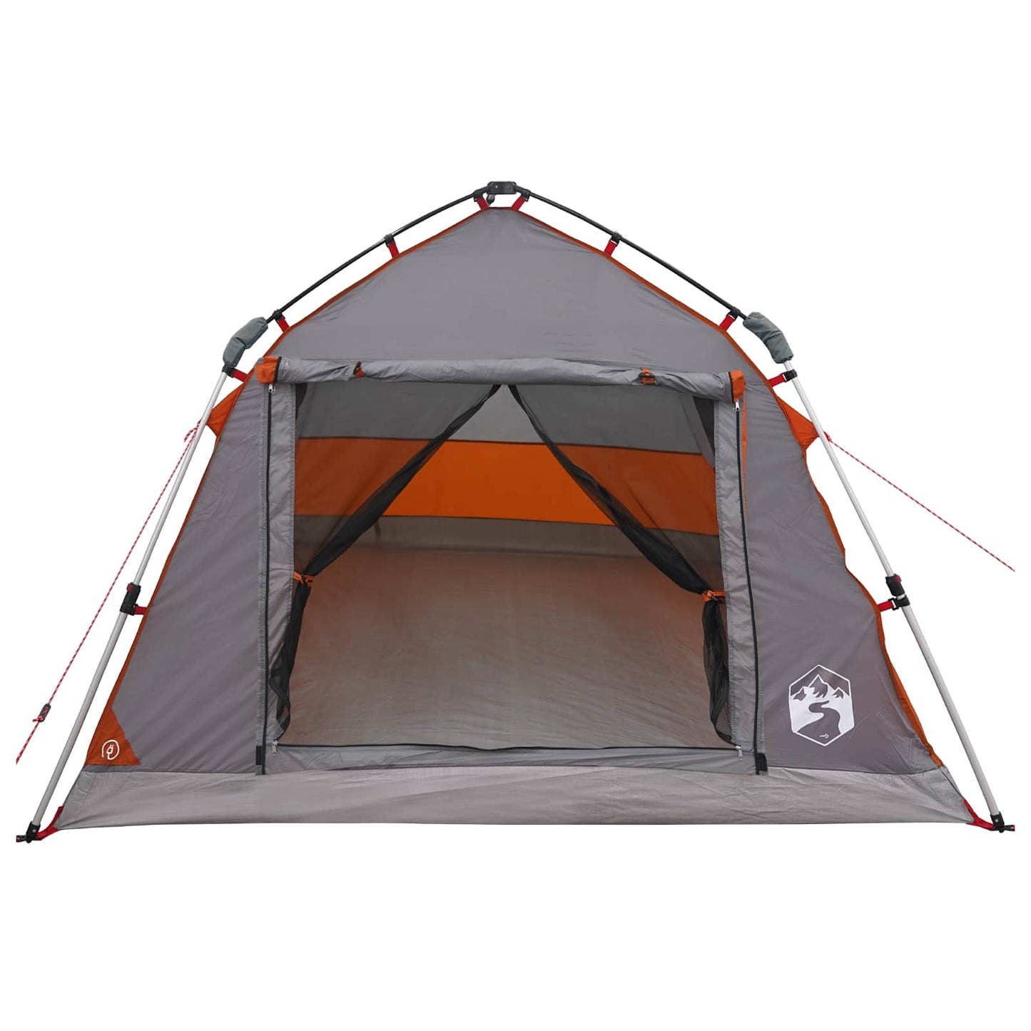 Instant Tent Water-resistant 3-persoons Grijs en Oranje