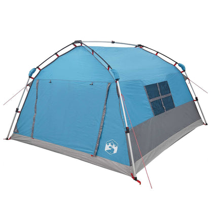Instant Tent Water-resistant 4-persoons Blauw